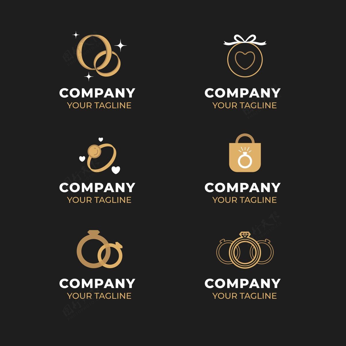 企业创意平面设计环标志模板商务Logo平面