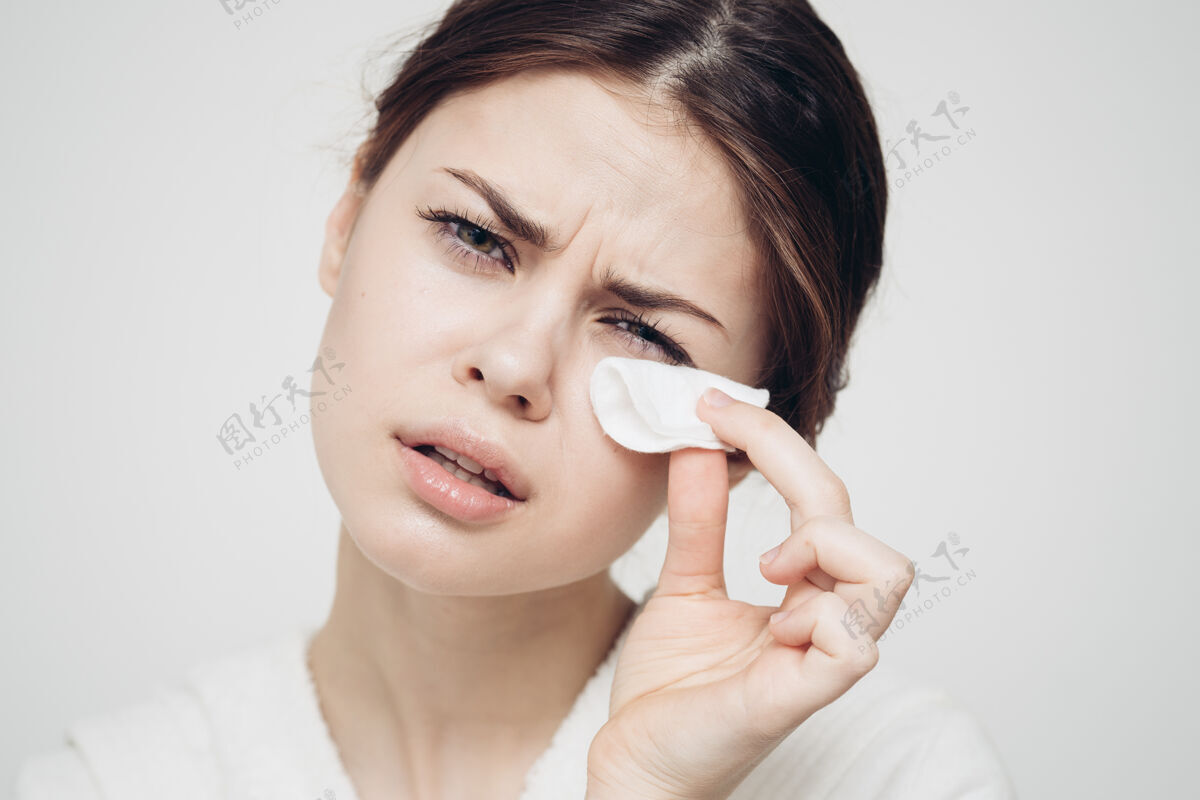 成人护肤女用白海绵擦脸清洁剂女人垫