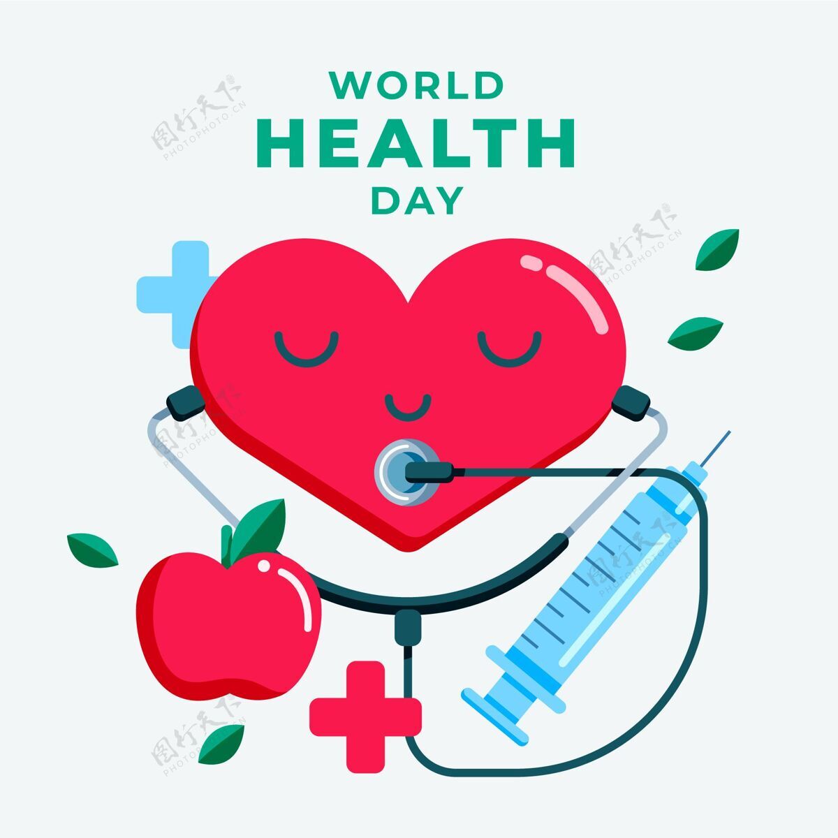 医疗保健世界卫生日插图国际平面设计健康
