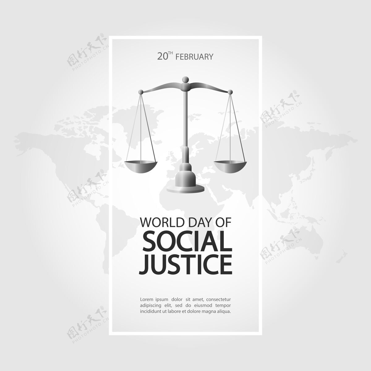 规模世界社会正义日世界法律法律