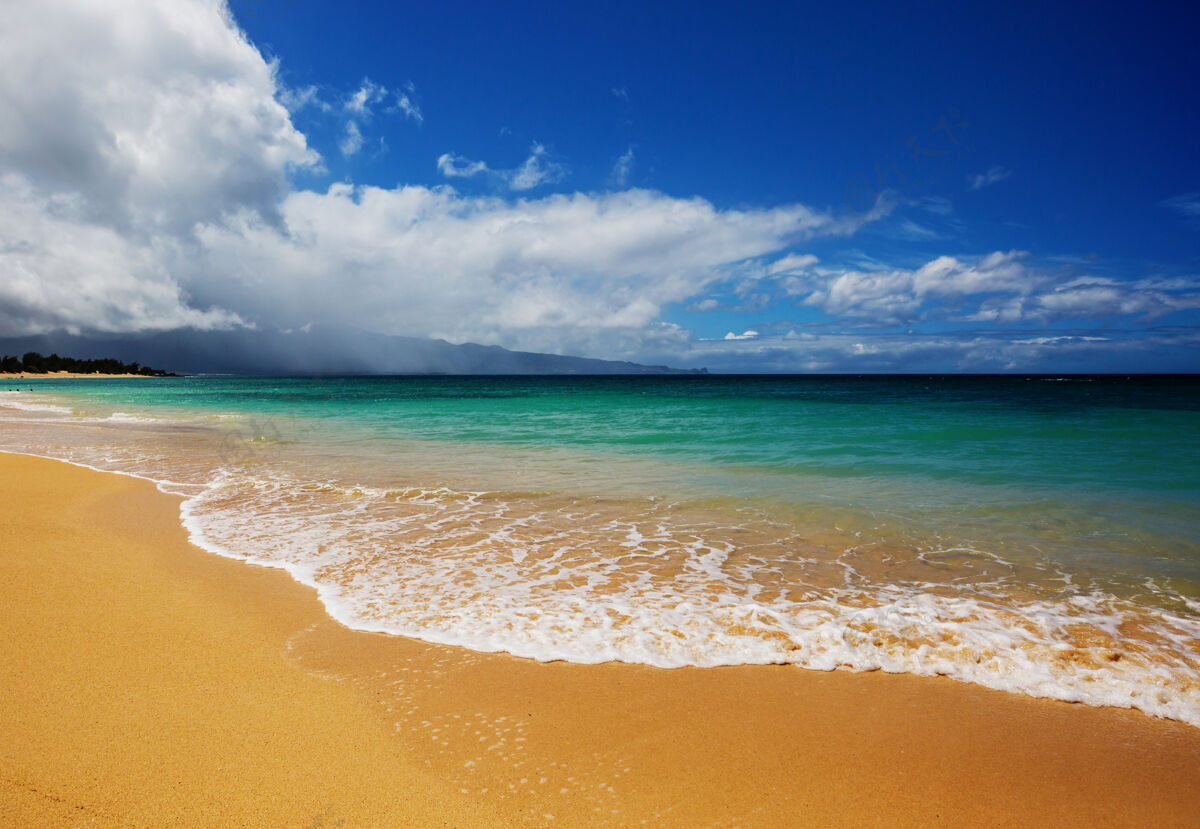 液体令人惊叹的夏威夷海滩娱乐夏威夷天气