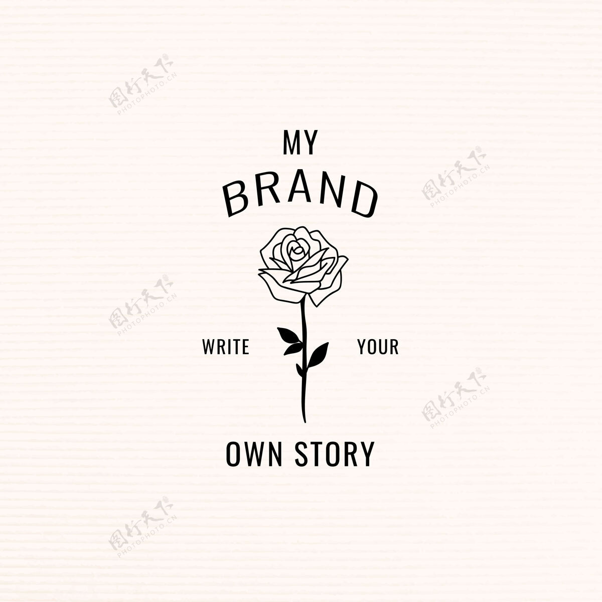 文字写你自己的故事品牌模板专利社会媒体清洁