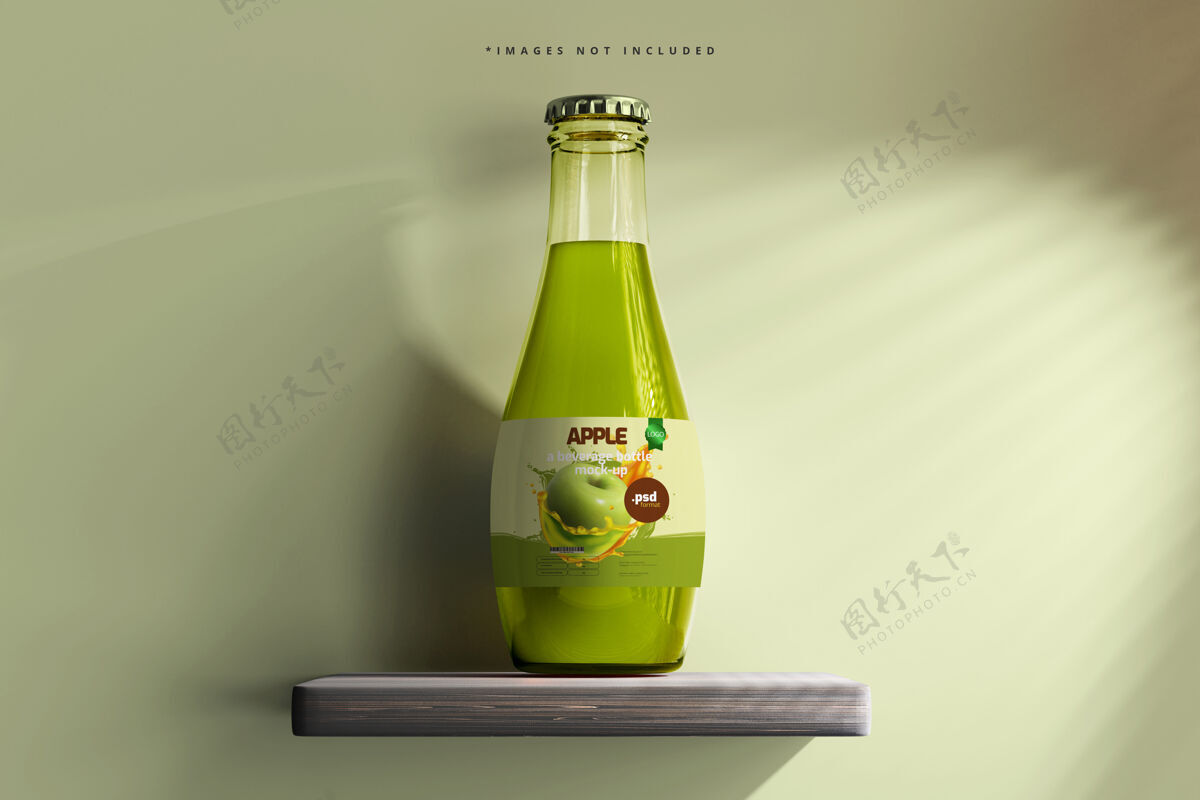 苏打水玻璃饮料瓶模型玻璃品牌水果