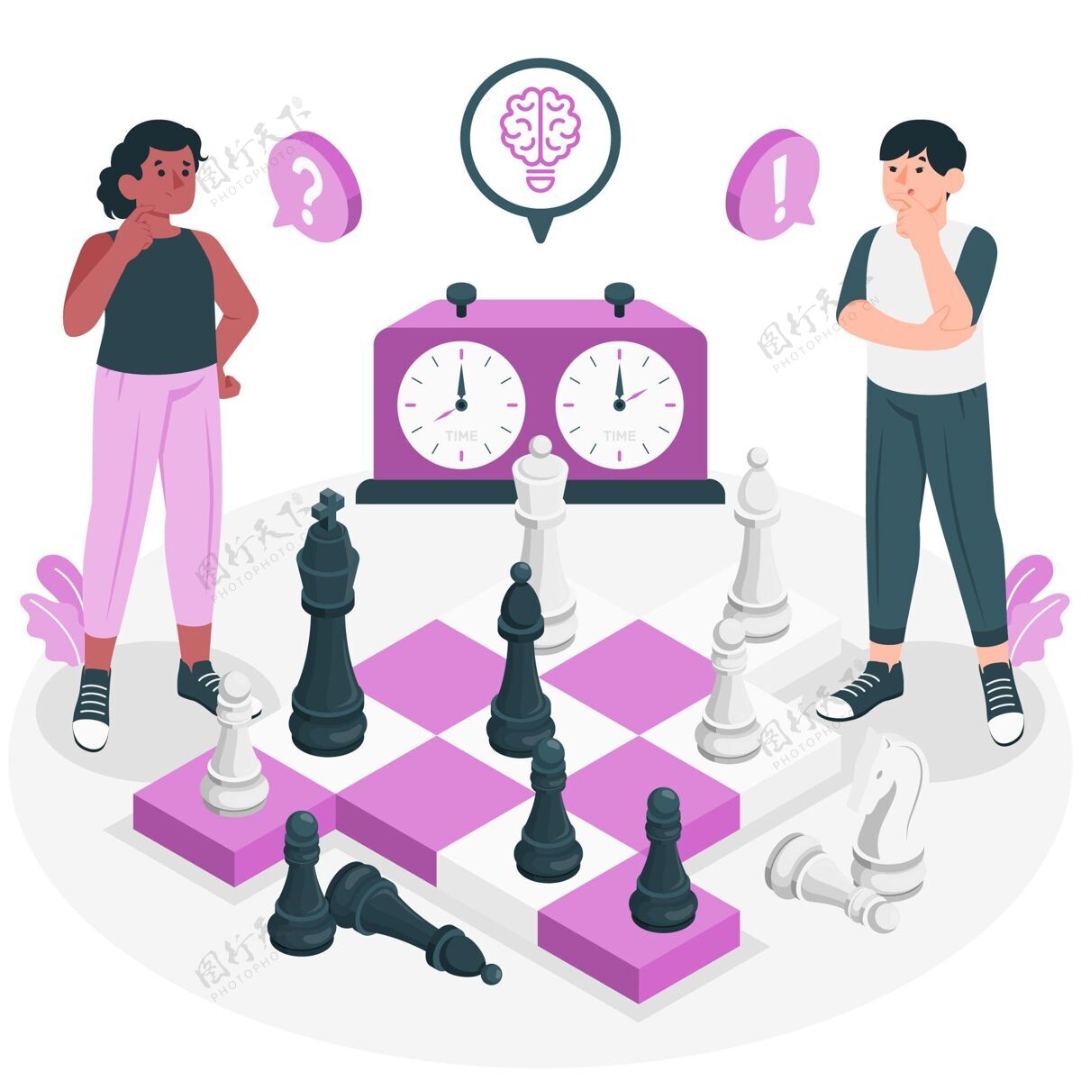 移动象棋概念图游戏玩家策略