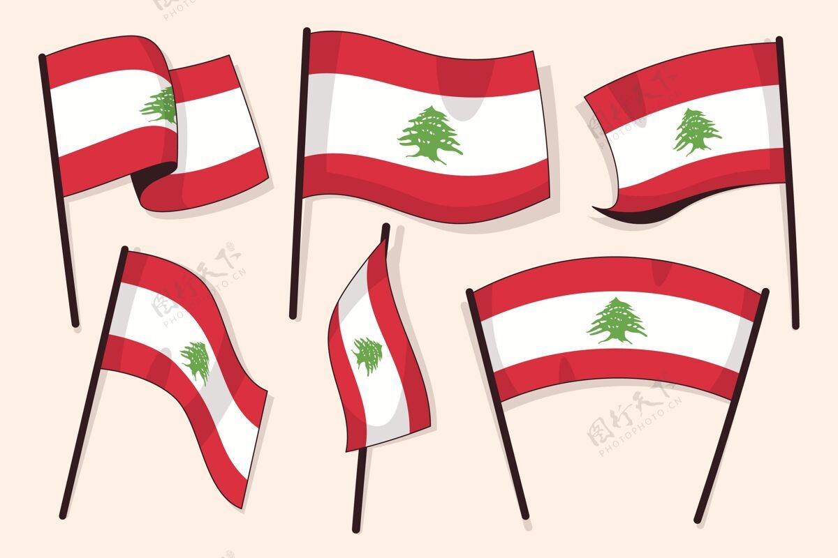 收藏黎巴嫩国旗收藏包装套装爱国