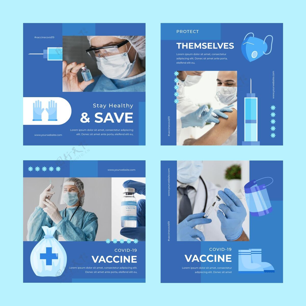 收集平板疫苗instagram发布照片集社交媒体平面设计疾病