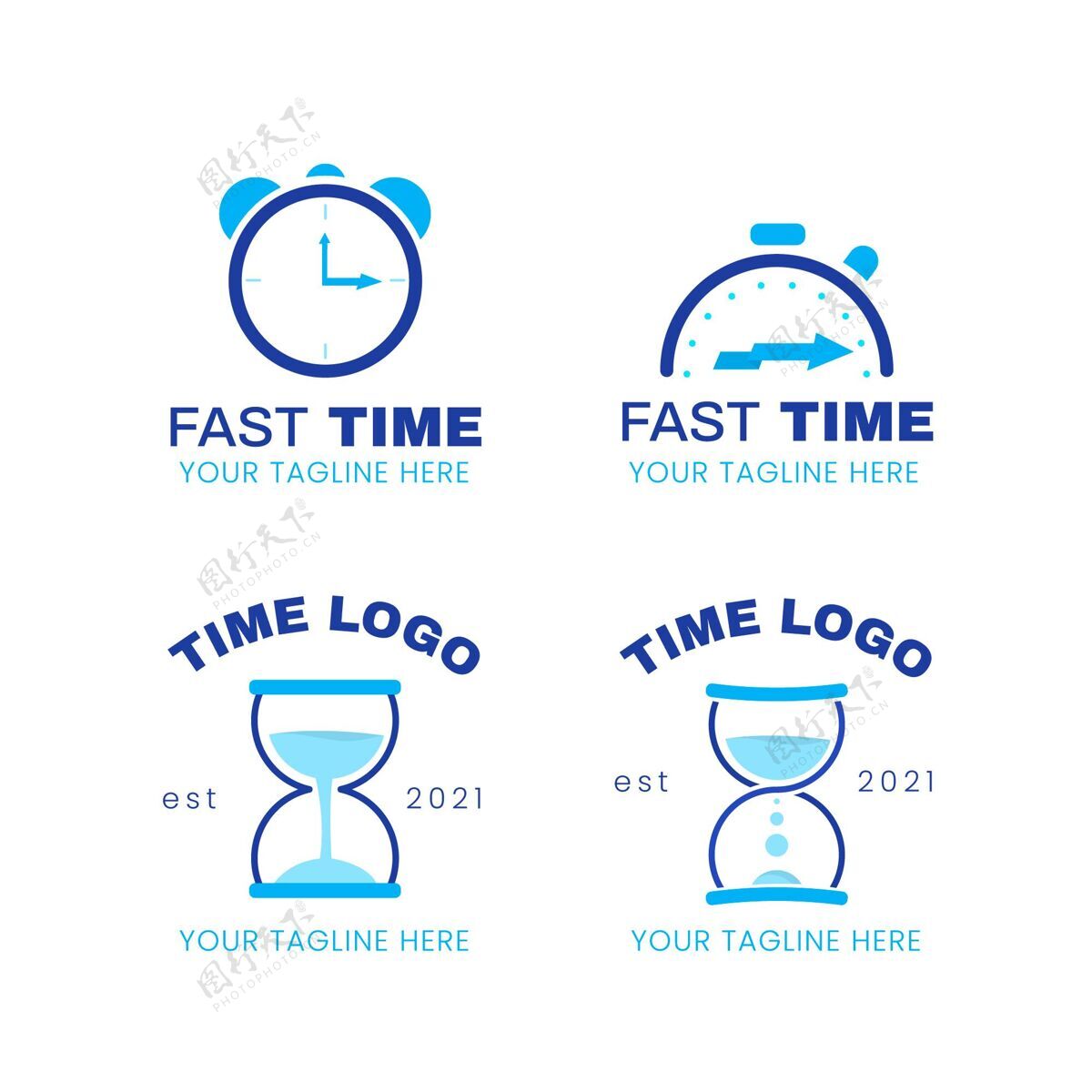 标识模板平时间标志收集时钟标识品牌手表标识