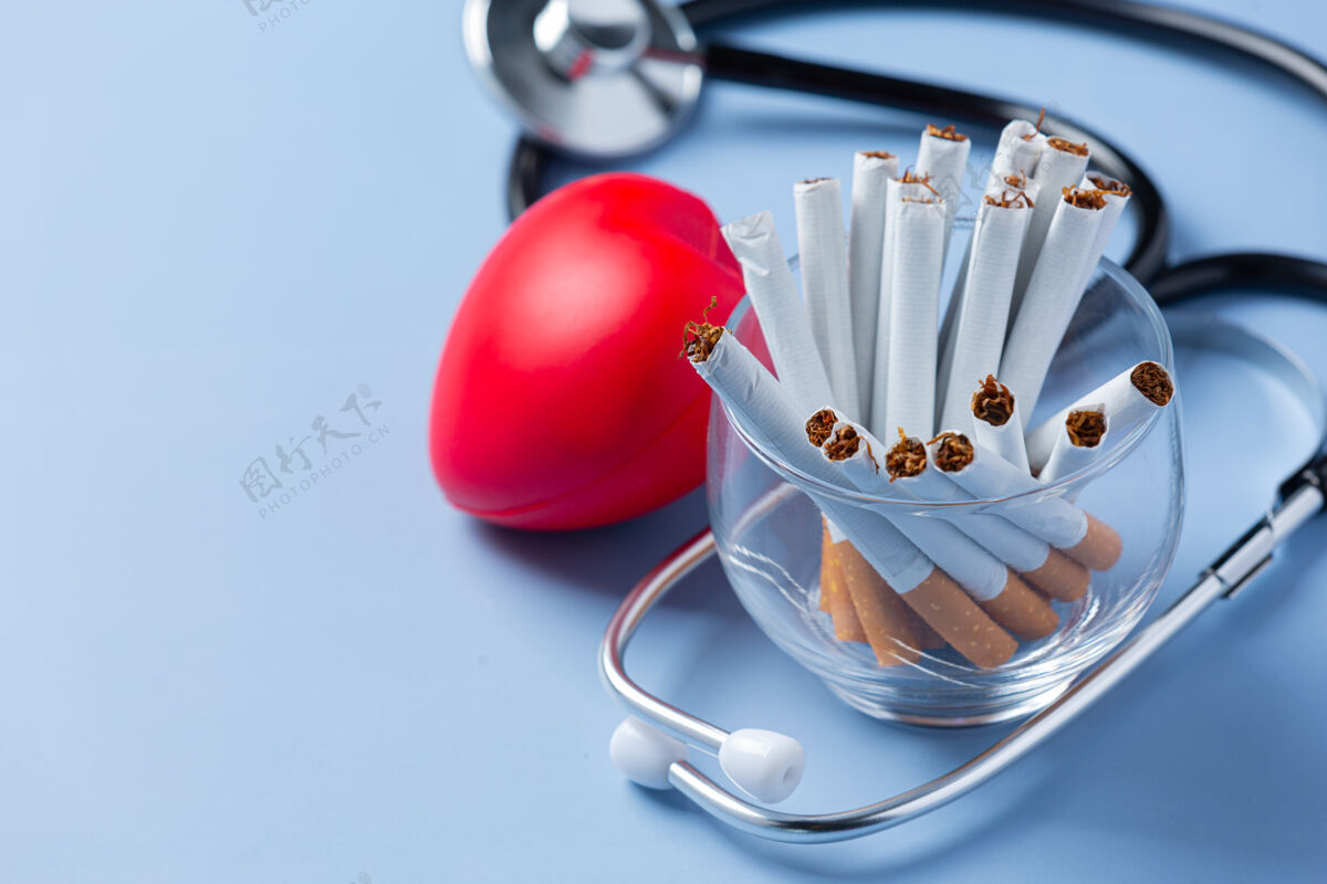 癌症世界无烟日概念麻醉品戒烟烟草