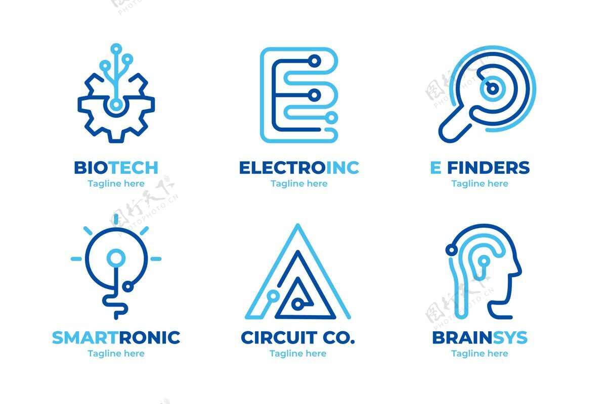 企业平面设计电子标志包平面设计公司标识模板