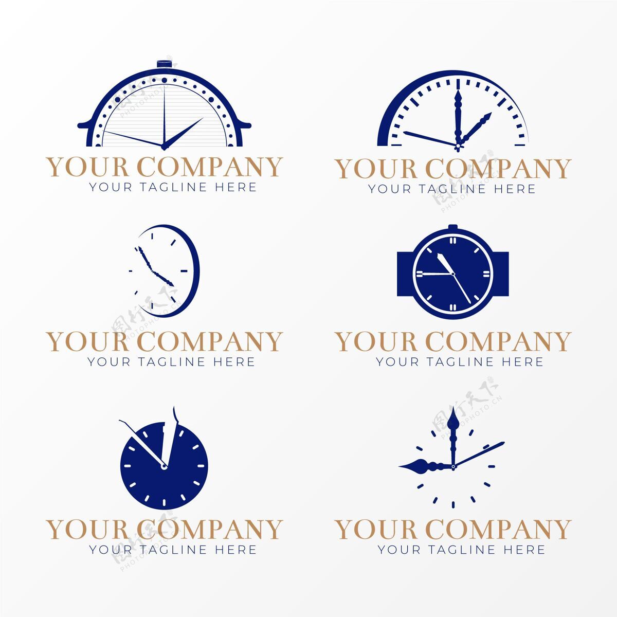 品牌平面时间标志模板收集品牌公司企业标识