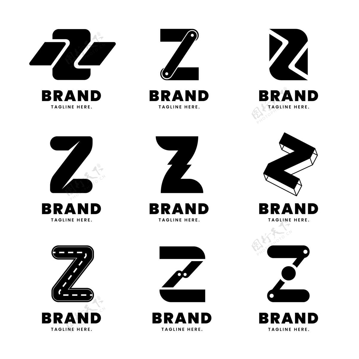 标识平面#z字母标志系列企业公司公司标识