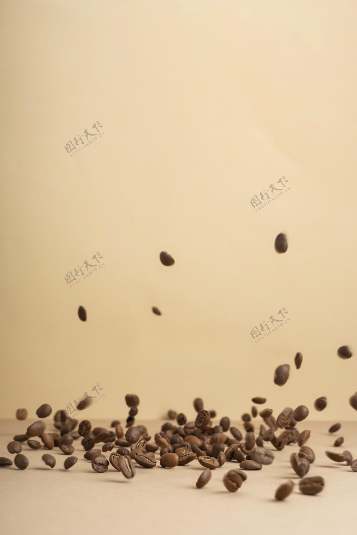 香气复制空间咖啡豆咖啡豆复制空间顶视图