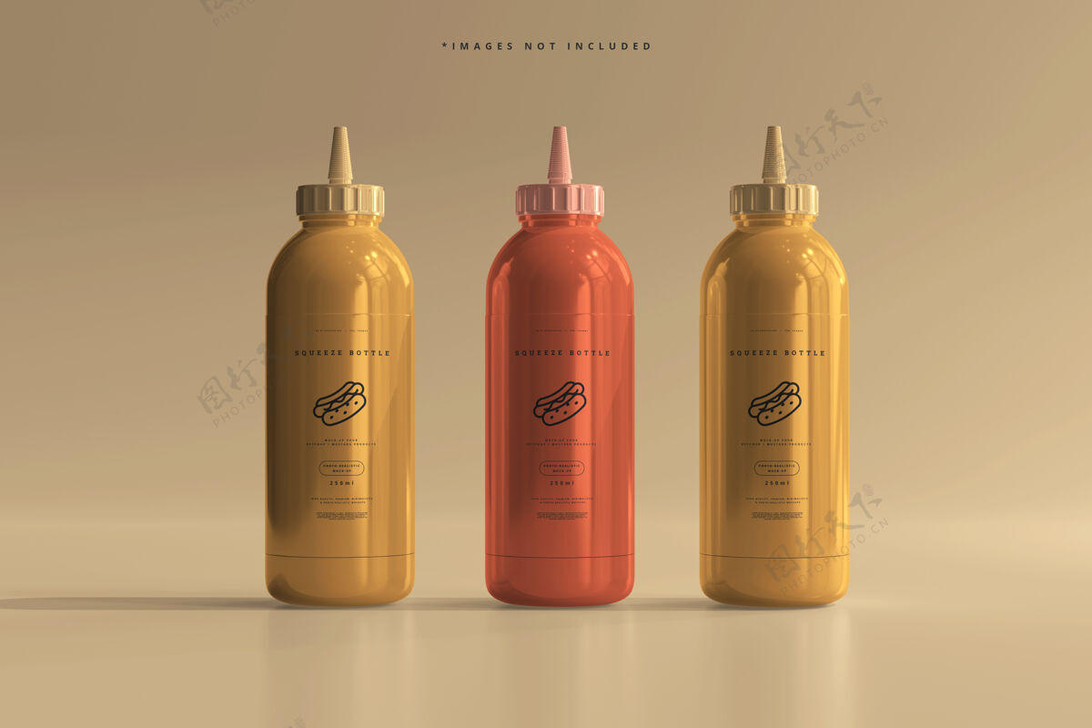 塑料塑料挤压瓶模型包装酱番茄