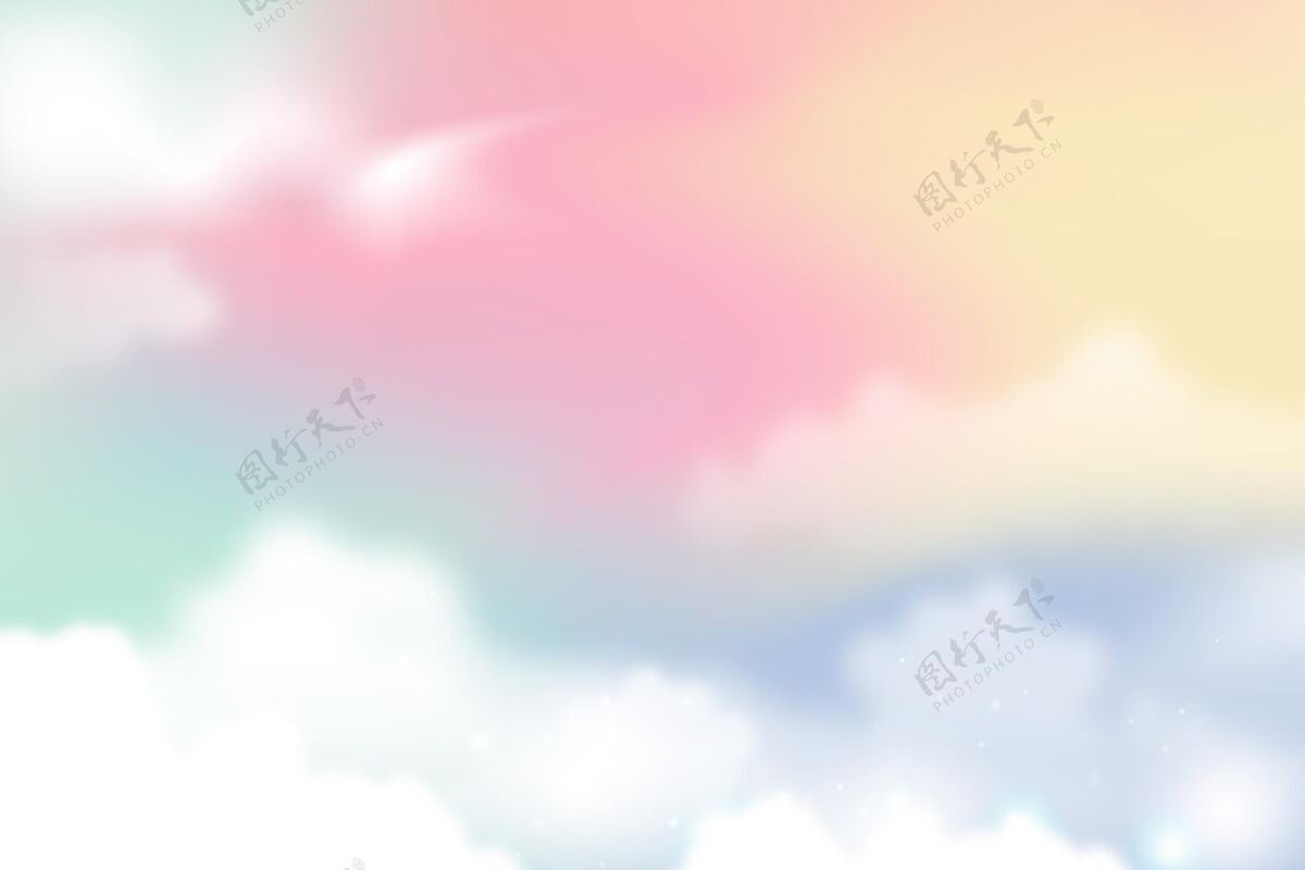 粉彩天空渐变柔和的天空背景粉彩墙纸渐变