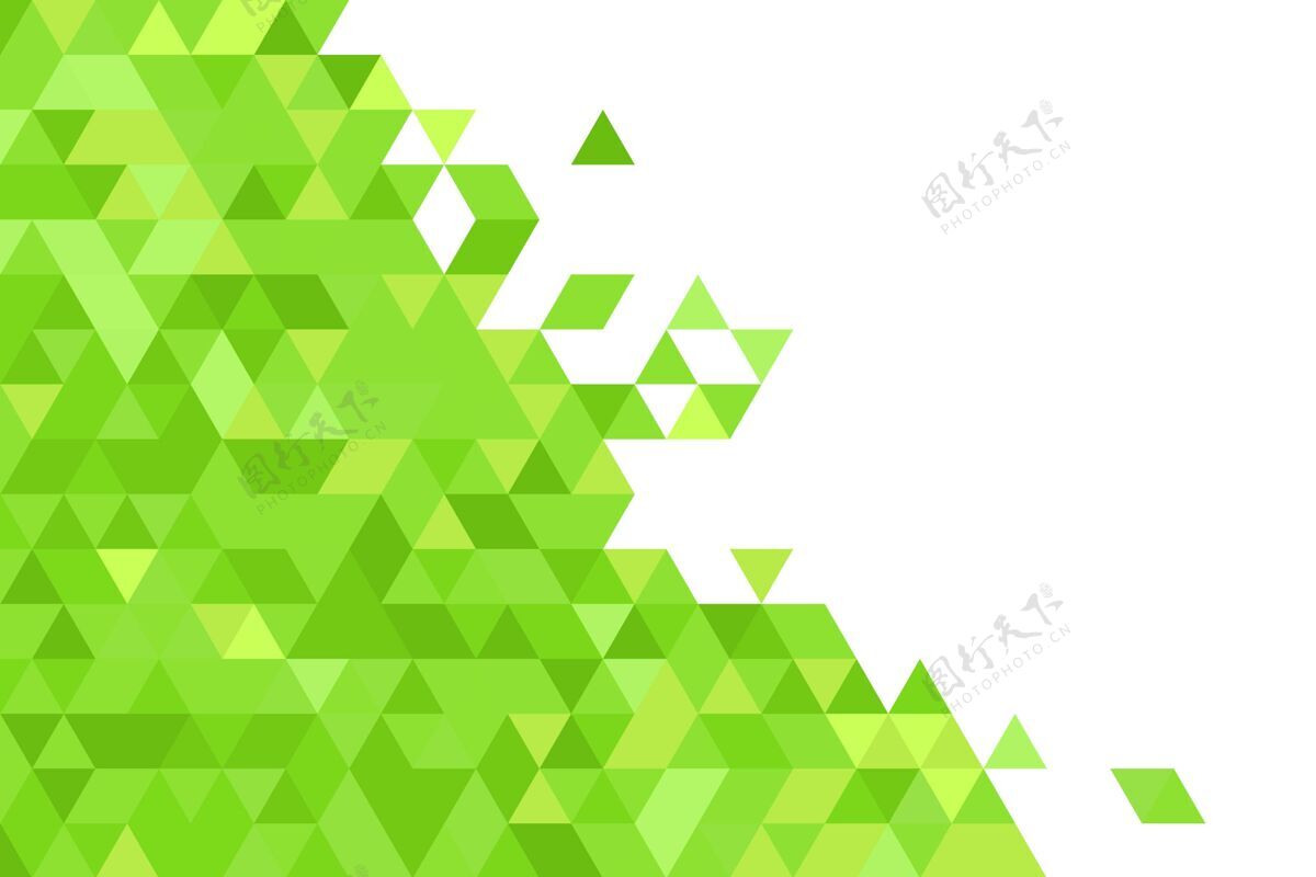 抽象形状绿色几何形状背景抽象钻石形状现代