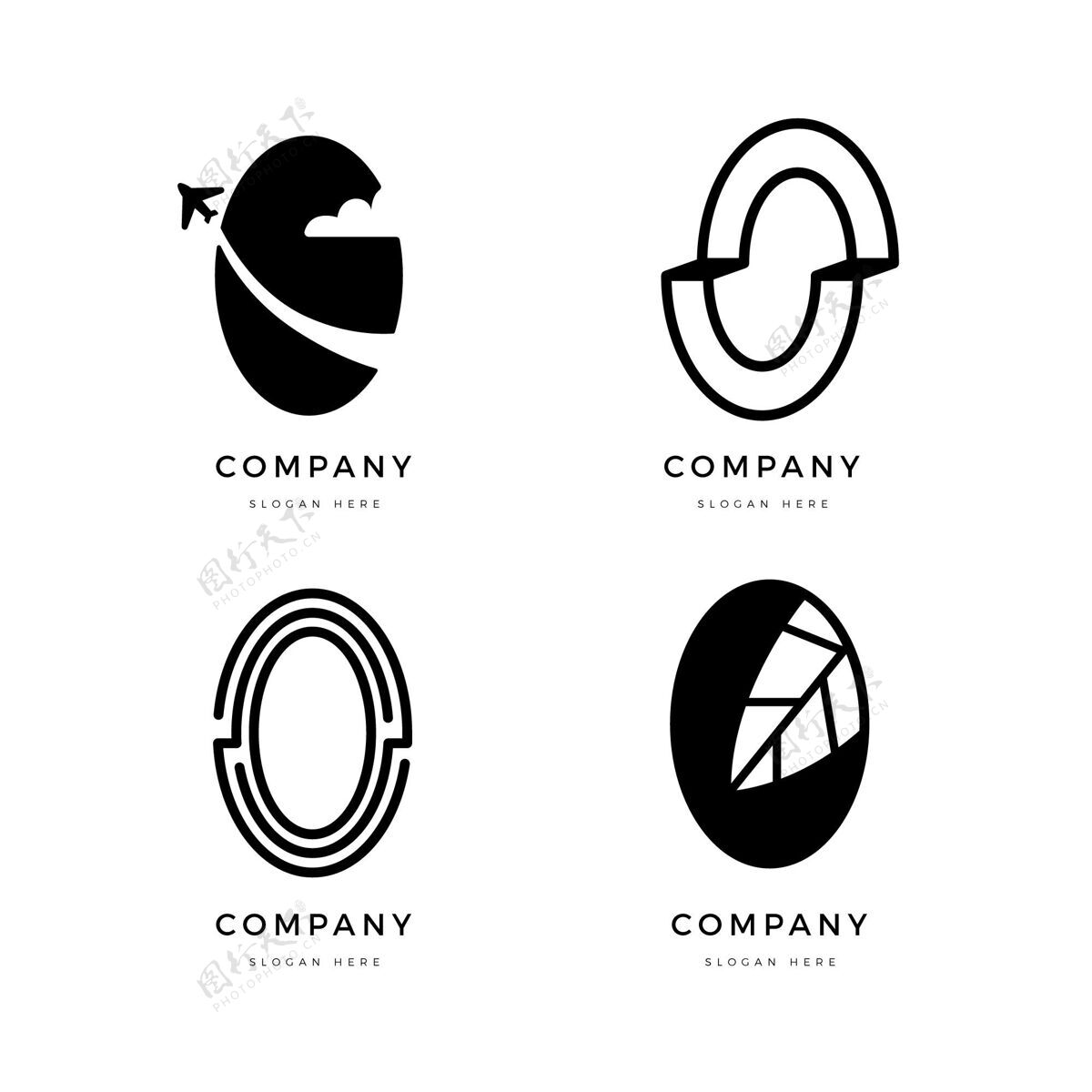 品牌平面设计o标志模板收集标识企业标志标志模板