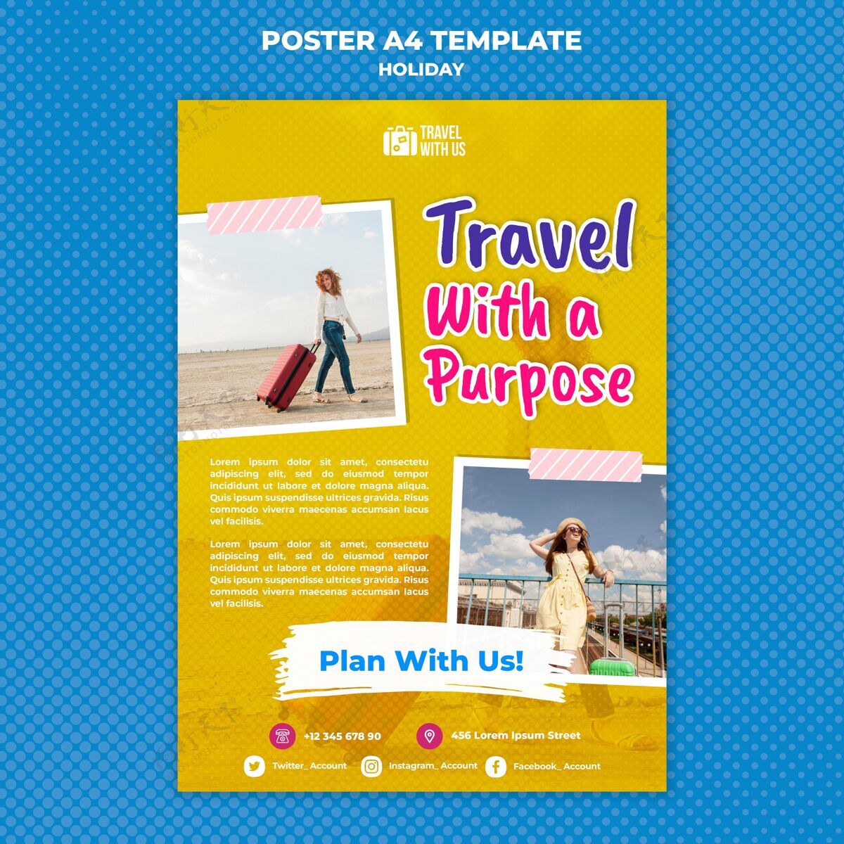 优惠节日海报模板旅游旅游度假