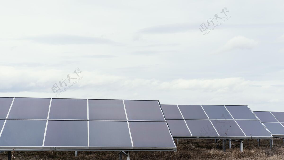 环保很多太阳能电池板在现场发电可持续发展复制空间水平