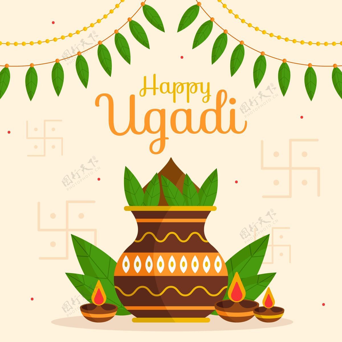 节日平面乌加迪插图印度教印度印度教