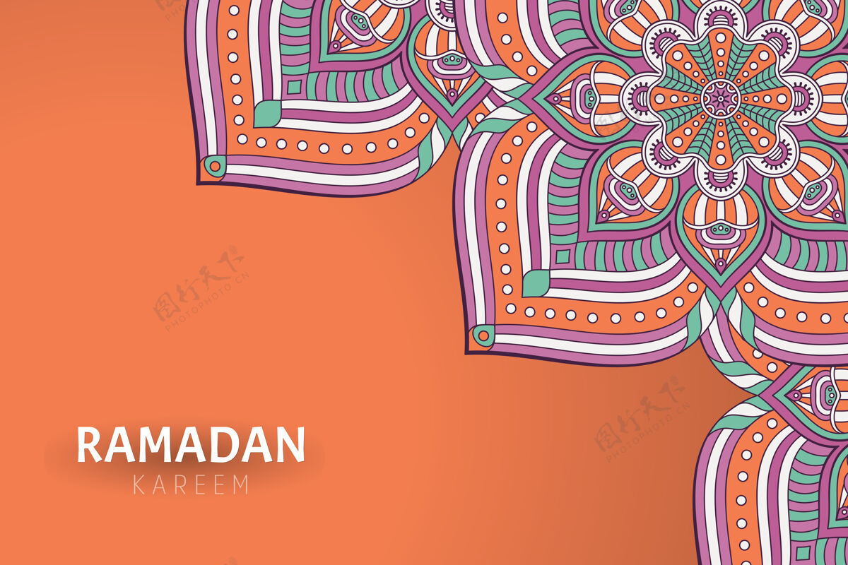 文化Ramadamkareem背景和曼荼罗装饰曼荼罗装饰框架