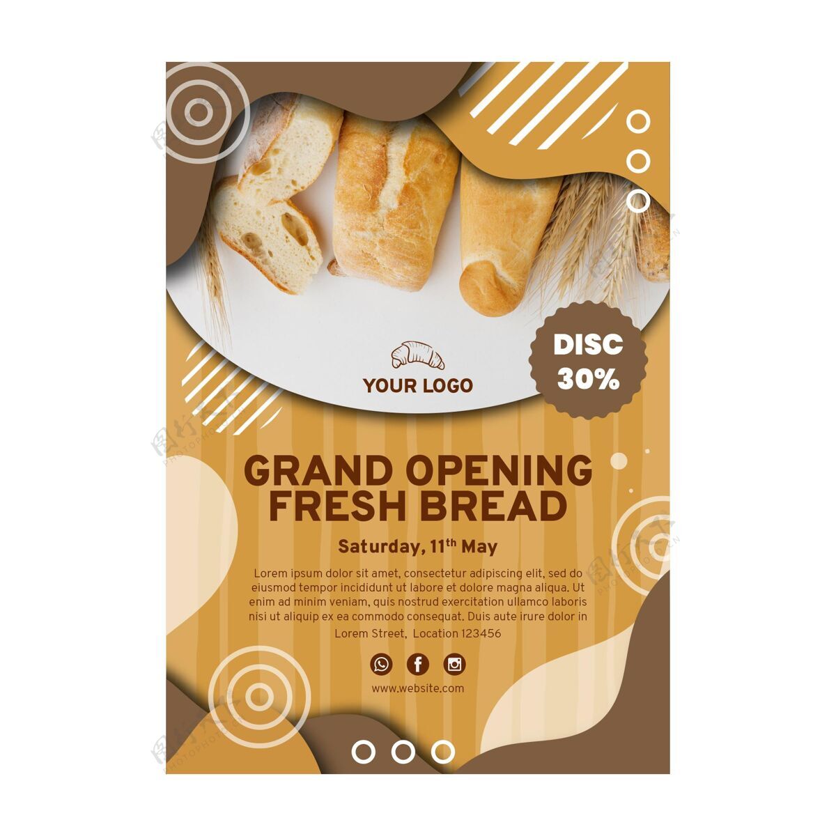 传单模板面包销售传单模板面包传单促销