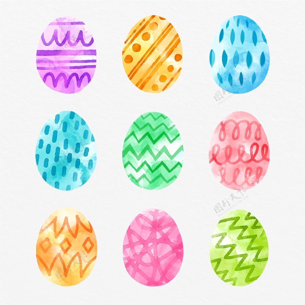 华丽复活节彩蛋收藏装饰品彩色彩蛋