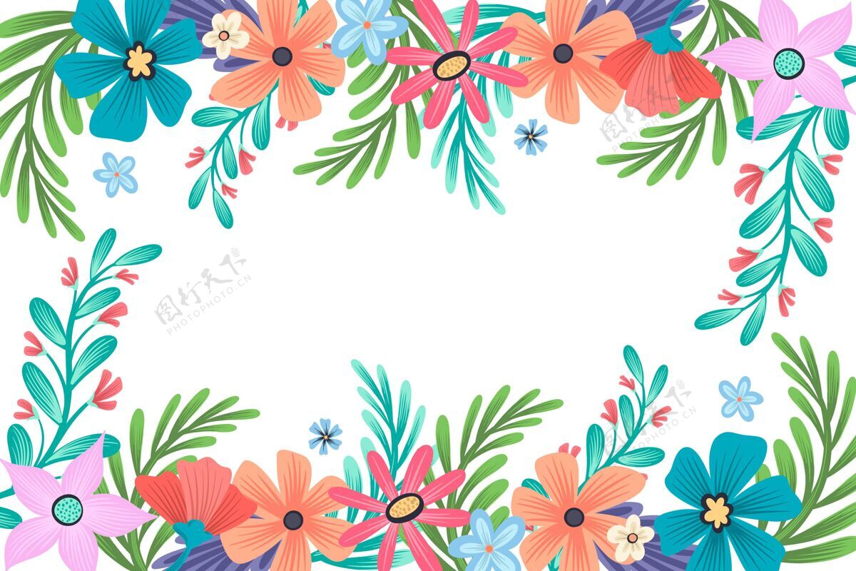 平面设计平面设计春季背景花朵背景装饰背景