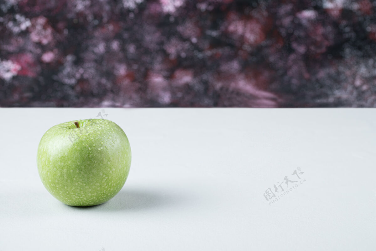 水果绿苹果孤立的纹理表面品质生物美味