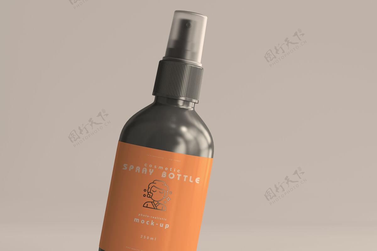 香水化妆品喷雾瓶模型展示简单喷雾