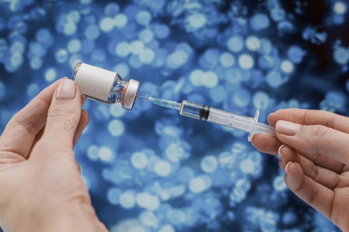 解药手动注射疫苗接种安全注射器