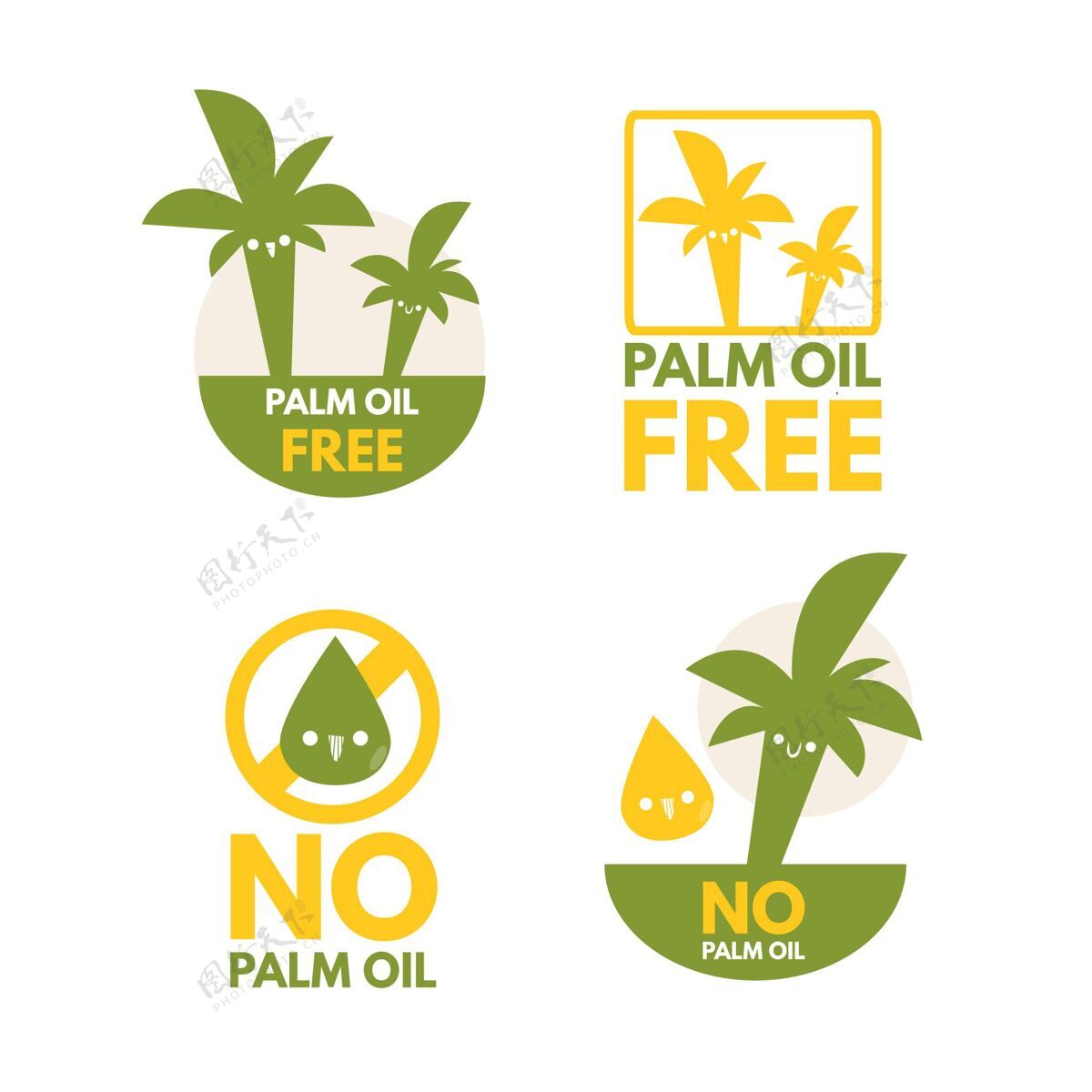 收集棕榈油招牌收藏森林健康标志