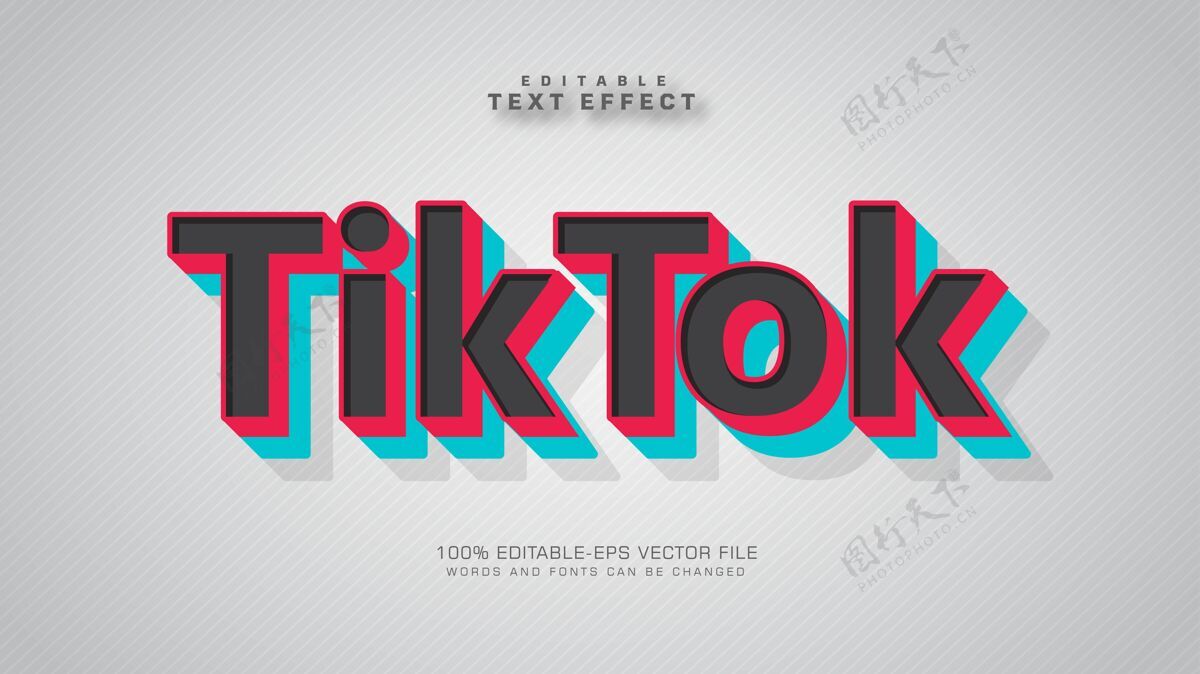 效果Tiktok文本效果文本样式图形字体